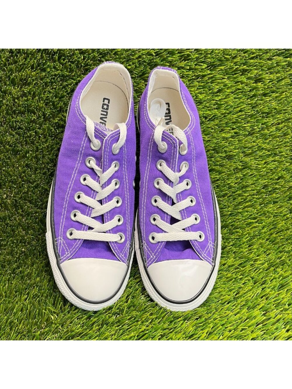Converse Chuck Taylor All Star Low Womens Size 7 Purple Athletic Shoes Sneakers - Picture 4 of 9